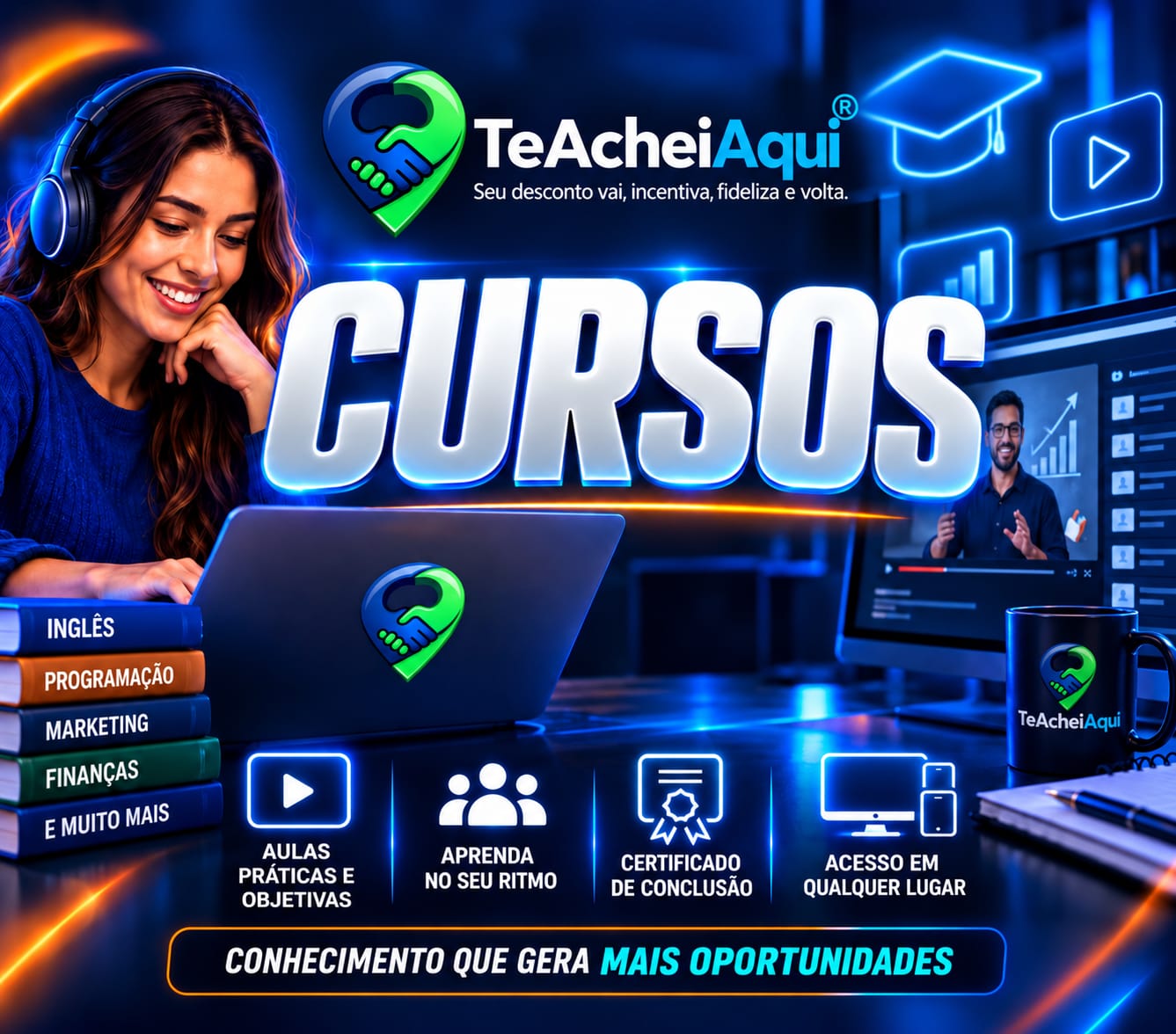 Cursos Presenciais e Lives